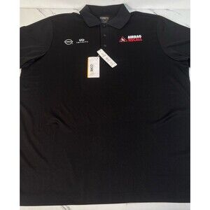 Core 365 Mens Polo Shirt Black Short Sleeve Size XL